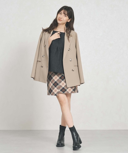 31 Sons de mode（トランテアン　ソン　ドゥ　モード）の「2025秋冬新作 ラップミニスカート（スカート・レディース・ブラック/ベージュ/ブラウン・M/S）」の20枚目の写真