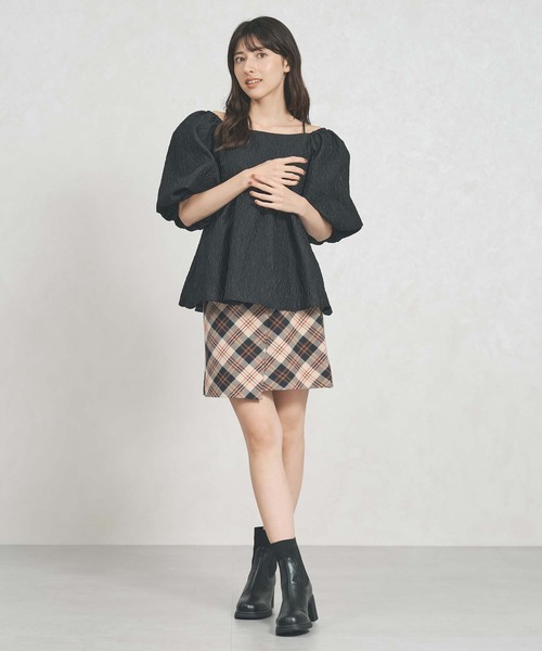 31 Sons de mode（トランテアン　ソン　ドゥ　モード）の「2025秋冬新作 ラップミニスカート（スカート・レディース・ブラック/ベージュ/ブラウン・M/S）」の22枚目の写真