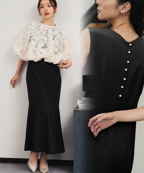 コード刺繍バルーンボレロ マーメイドドレス セット　2XL セール】コード刺繍バルーンボレロ マーメイド ドレス セット 結婚式