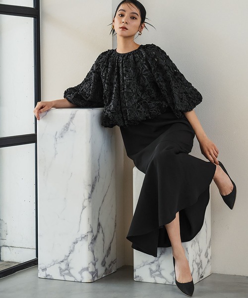 セール】コード刺繍バルーンボレロ マーメイド ドレス セット 結婚式