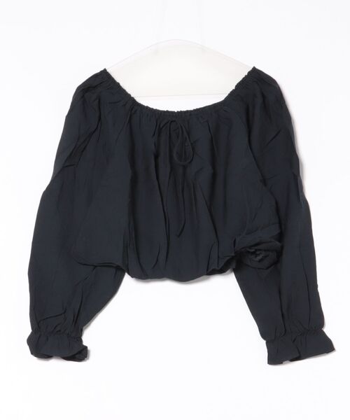 Lace Ladies(レースレディース)の「オフショル リボン バルーン ヘム ブラウス(シャツ/ブラウス・レディース・ブルー/ブラウン/ホワイト・FREE)」の11枚目の写真