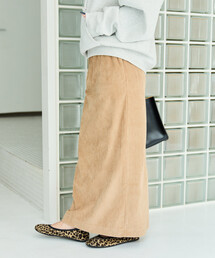 FREAK'S STORE | 限定展開　カット コーデュロイ スリット イージー スカート(スカート)