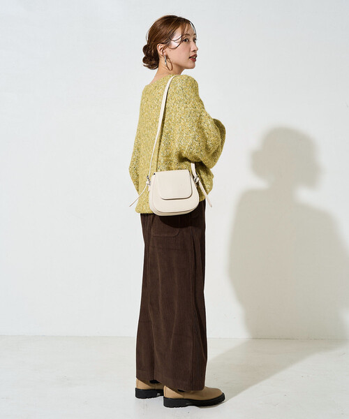 FREAK'S STORE(フリークスストア)の「限定展開 カット コーデュロイ スリット イージー スカート(スカート・レディース・ブラウン/ピンク/ベージュ/ブラック/ナチュラル/ブルー・SMALL/MEDIUM)」の13枚目の写真