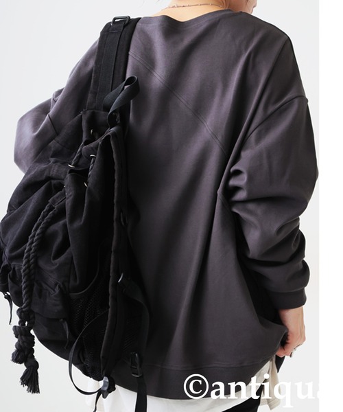 antiqua(アンティカ)の「リブ切替トップス(Tシャツ/カットソー・レディース・ホワイト/ブラック/カーキ/ダークグレー/ブルー系その他・P/R)」の19枚目の写真