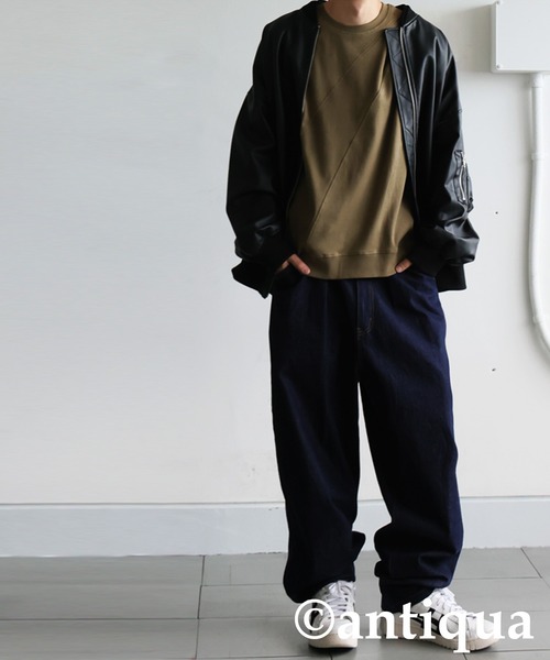 アンティカカットソー リブ切替トップス（Tシャツ/カットソー）｜antiqua（アンティカ）の