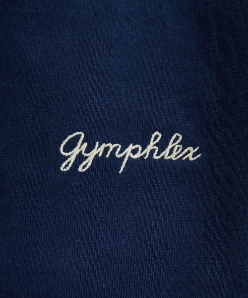 GYMPHLEX（ジムフレックス）の「【WEB限定】[GYMPHLEX/ジムフレックス] ロゴ刺繍 クルーネックロンT（Tシャツ/カットソー・レディース・キナリ/ネイビー/オフホワイト・14）」の4枚目の写真