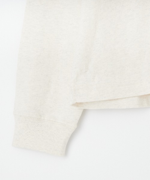 GYMPHLEX（ジムフレックス）の「[GYMPHLEX/ジムフレックス] ロゴ刺繍 クルーネックロンT（Tシャツ/カットソー・レディース・キナリ/ネイビー/オフホワイト・14）」の17枚目の写真