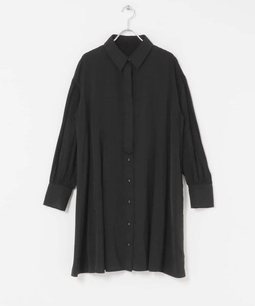 ITEMS URBANRESEARCH(アイテムズ アーバンリサーチ)の「チュニックシャツ(チュニック・レディース・ブラック/ベージュ・FREE)」の19枚目の写真