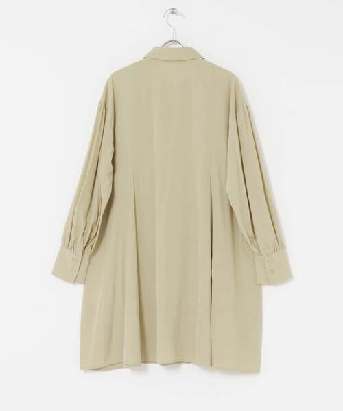 ITEMS URBANRESEARCH(アイテムズ アーバンリサーチ)の「チュニックシャツ(チュニック・レディース・ブラック/ベージュ・FREE)」の10枚目の写真