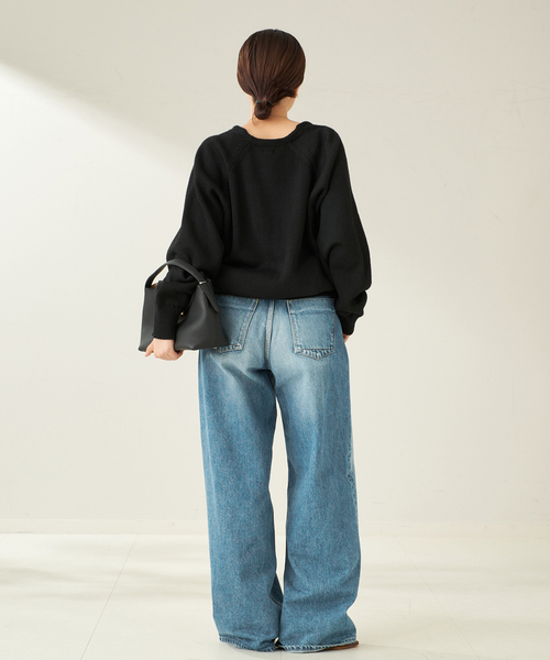 NEPLA. / ネプラ 別注 V ニット(ブラック)（ニット/セーター