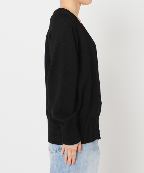 新品　plageプラージュ Decollete ニット ブラック plage（プラージュ）の「Decollete ニット◇（ニット/セーター