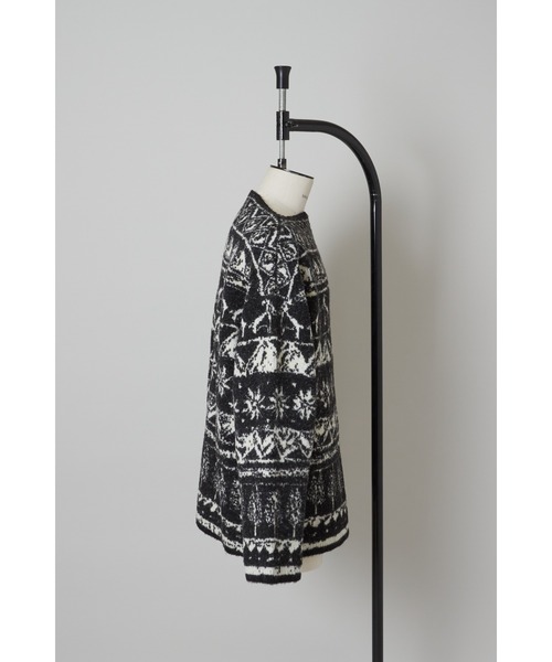 SHINYAKOZUKA(シンヤコヅカ)の「PICTURESQUE FAIR ISLE(その他トップス・メンズ・ホワイト×ブラック/ブラック系・S/M/L/XL)」の3枚目の写真