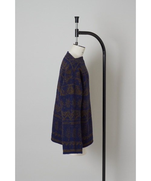 SHINYAKOZUKA(シンヤコヅカ)の「PICTURESQUE FAIR ISLE(その他トップス・メンズ・ホワイト×ブラック/ブラック系・S/M/L/XL)」の5枚目の写真