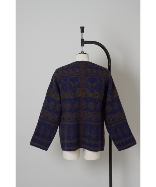 SHINYAKOZUKA(シンヤコヅカ)の「PICTURESQUE FAIR ISLE(その他トップス・メンズ・ホワイト×ブラック/ブラック系・S/M/L/XL)」の6枚目の写真