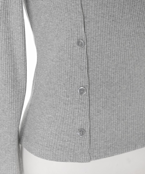 Narcissus（ナルシス）の「【チョーカー付き】アシンメトリーリブニット（ニット/セーター・レディース・グレー/ブラック・FREE）」の17枚目の写真