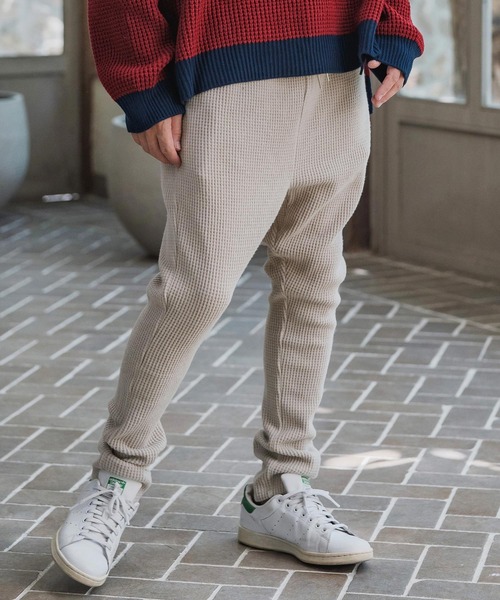 CAMBIO（カンビオ）の「mp14200-Big Waffle Knit saw Jodhpurs Pants ジョッパーズパンツ(A57225cmb)（その他パンツ・メンズ・キナリ/チャコール/ブラック・S/M/L）」の5枚目の写真