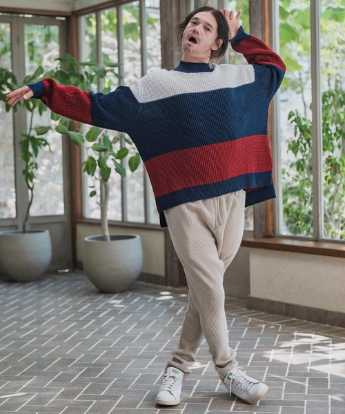 CAMBIO（カンビオ）の「mp14200-Big Waffle Knit saw Jodhpurs Pants ジョッパーズパンツ(A57225cmb)（その他パンツ・メンズ・キナリ/チャコール/ブラック・S/M/L）」の7枚目の写真