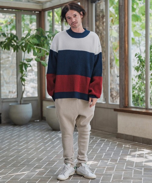 CAMBIO（カンビオ）の「mp14200-Big Waffle Knit saw Jodhpurs Pants ジョッパーズパンツ(A57225cmb)（その他パンツ・メンズ・キナリ/チャコール/ブラック・S/M/L）」の8枚目の写真