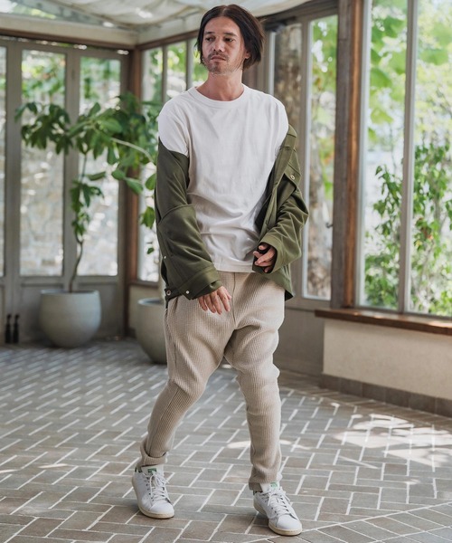 CAMBIO（カンビオ）の「mp14200-Big Waffle Knit saw Jodhpurs Pants ジョッパーズパンツ(A57225cmb)（その他パンツ・メンズ・キナリ/チャコール/ブラック・S/M/L）」の10枚目の写真