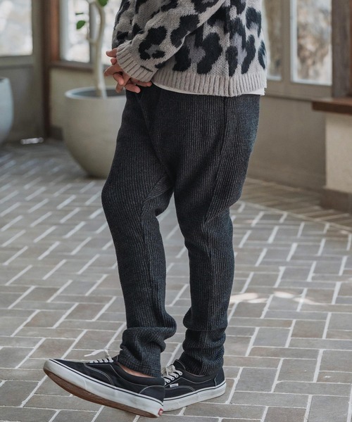 CAMBIO（カンビオ）の「mp14200-Big Waffle Knit saw Jodhpurs Pants ジョッパーズパンツ(A57225cmb)（その他パンツ・メンズ・キナリ/チャコール/ブラック・S/M/L）」の11枚目の写真