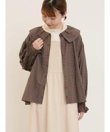Samansa Mos2 | ビッグ襟羽織ブラウス(シャツ/ブラウス)