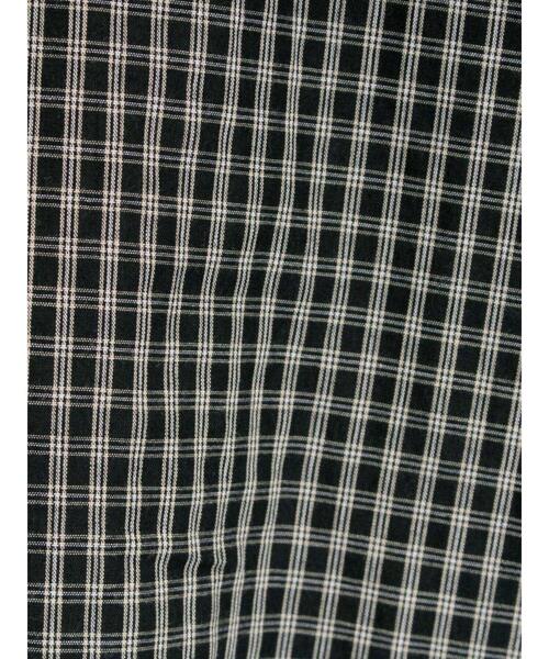 Samansa Mos2（サマンサ モスモス）の「ビッグ襟羽織ブラウス（シャツ/ブラウス・レディース・キナリ/ブラウン/ブラック・F）」の4枚目の写真