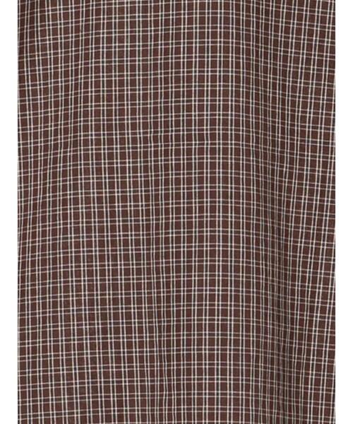 Samansa Mos2（サマンサ モスモス）の「ビッグ襟羽織ブラウス（シャツ/ブラウス・レディース・キナリ/ブラウン/ブラック・F）」の13枚目の写真