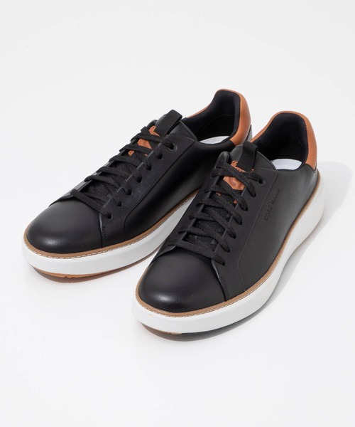 COLE HAAN（コールハーン）の「COLE HAAN GROUND PRO GOLF SHOES コールハーン グランドプロ トップスピン ゴルフ シューズ（スニーカー・メンズ・ブラック/ホワイト・8/9/8.5/7.5/9.5/10.5/10）」の2枚目の写真