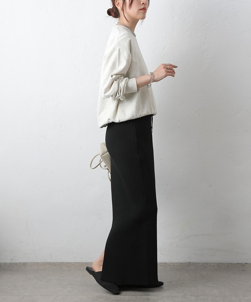 COLONY 2139(コロニートゥーワンスリーナイン)の「エステルヤーンリブIラインスカート(スカート・レディース・ブラウン/ブラック/チャコールグレー・SMALL/MEDIUM)」の13枚目の写真