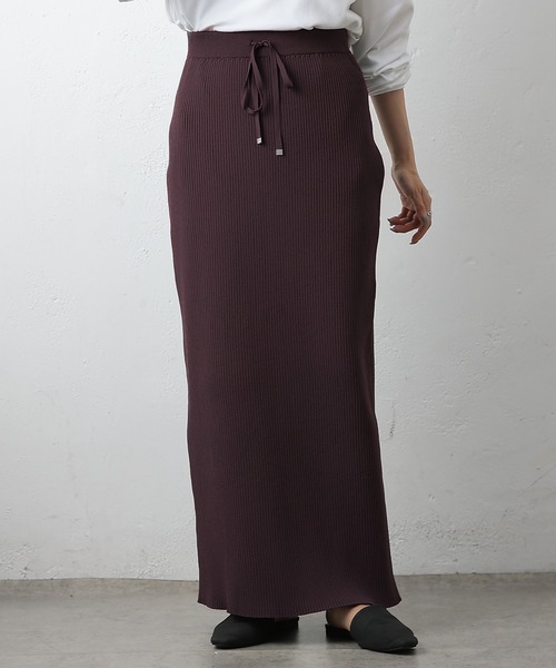 COLONY 2139(コロニートゥーワンスリーナイン)の「エステルヤーンリブIラインスカート(スカート・レディース・ブラウン/ブラック/チャコールグレー・SMALL/MEDIUM)」の22枚目の写真