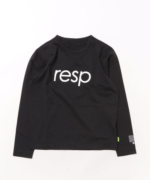 RE/SP(アールイーエスピー)の「RE/SP Logo L/S Tee / アールイーエスピー ロゴロングスリーブTシャツ(Tシャツ/カットソー・キッズ・ライム/ブラック・1/2/3/4)」の6枚目の写真