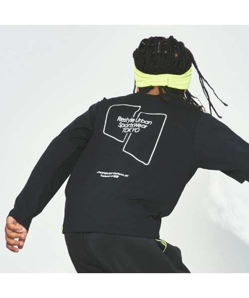 RE/SP(アールイーエスピー)の「RE/SP Logo L/S Tee / アールイーエスピー ロゴロングスリーブTシャツ(Tシャツ/カットソー・キッズ・ライム/ブラック・1/2/3/4)」の3枚目の写真