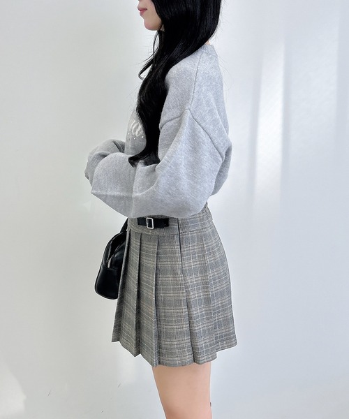 INGNI(イング)の「パールビジューロゴニット/A(ニット/セーター・レディース・グレー×ホワイト/ホワイト×ブラック/ブラウン系6/ワイン系2・M)」の13枚目の写真