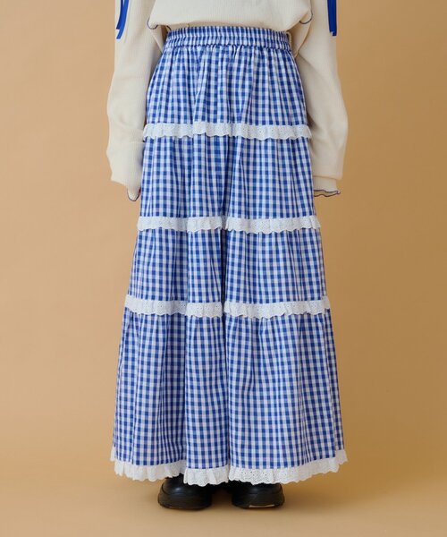 あみこ企画】フリフリギンガムチェックスカート（スカート）｜w closet