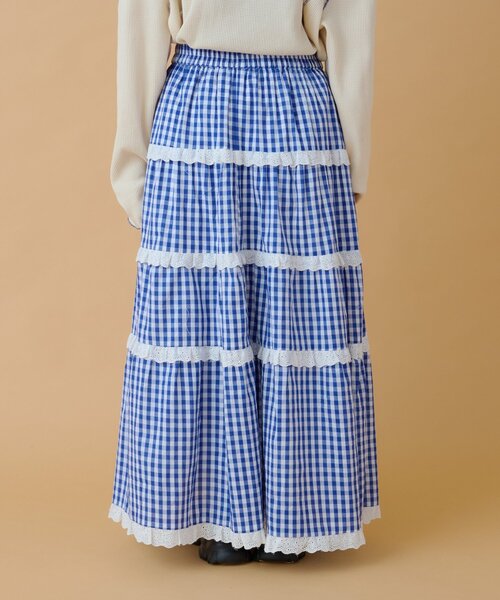 あみこ企画】フリフリギンガムチェックスカート（スカート）｜w closet