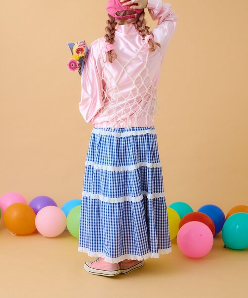 あみこ企画】フリフリギンガムチェックスカート（スカート）｜w closet