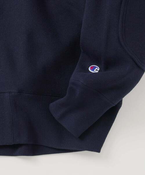 Champion（チャンピオン）の「CHAMPION / チャンピオン 別注 R/W エルボーパッチ スナップ カーディガン（カーディガン/ボレロ・メンズ・グレー/アイボリー/ブラウン/ネイビー・LARGE/X-LARGE）」の13枚目の写真