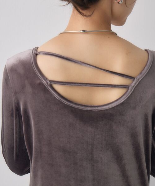 kivi（キヴィ）の「ベロアロングOP（ワンピース・レディース・ブラウン/ダークグレー・FREE）」の21枚目の写真