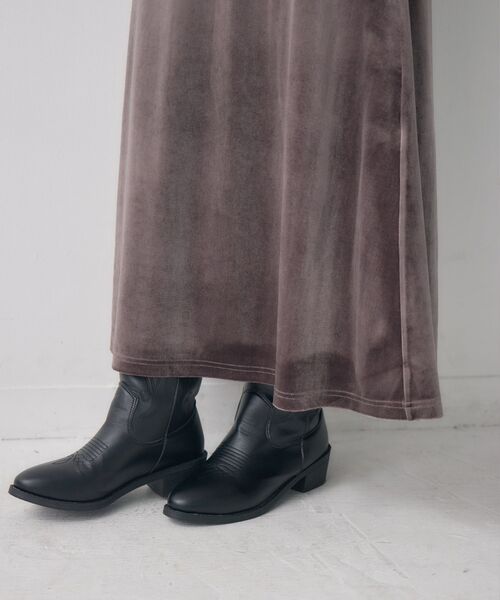 kivi（キヴィ）の「ベロアロングOP（ワンピース・レディース・ブラウン/ダークグレー・FREE）」の19枚目の写真