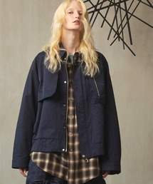 メゾンスペシャル　カレッジブルゾン　ネイビー MAISON SPECIAL｜メゾン スペシャルのブルゾン（ブルー・ネイビー/青色