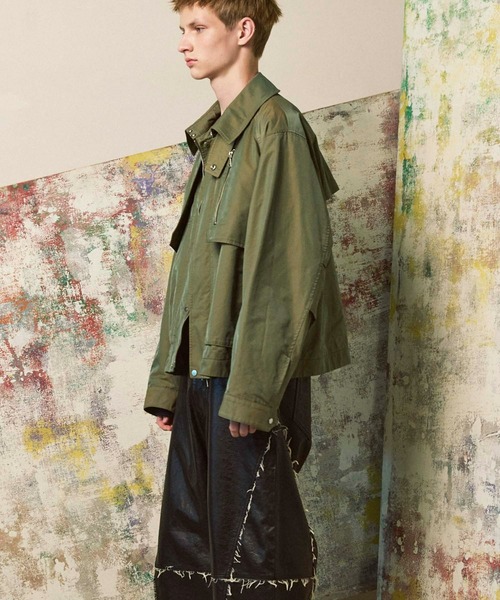 MAISON SPECIAL（メゾンスペシャル）の「《UNISEX》Prime-Over Multi Pocket Blouson/プライムオーバーマルチポケットブルゾン【MAISON SPECIAL/メゾンスペシャル】（ブルゾン・メンズ・ネイビー/キャメル/カーキ/グレイッシュベージュ・1/2）」の19枚目の写真