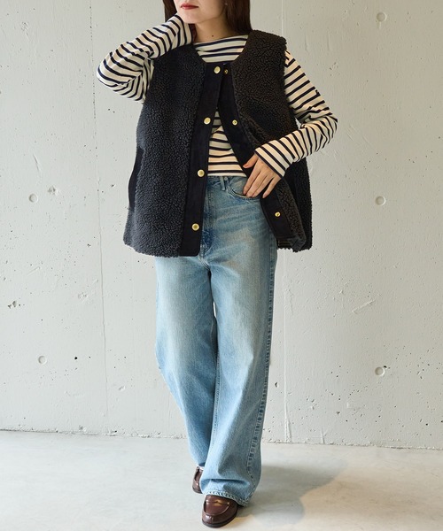 Barbour（バブアー）の「【Barbour】barbour dulsie liner / LLI0016（ベスト・レディース・ブラック/アイボリー/オリーブ・10/12）」の11枚目の写真