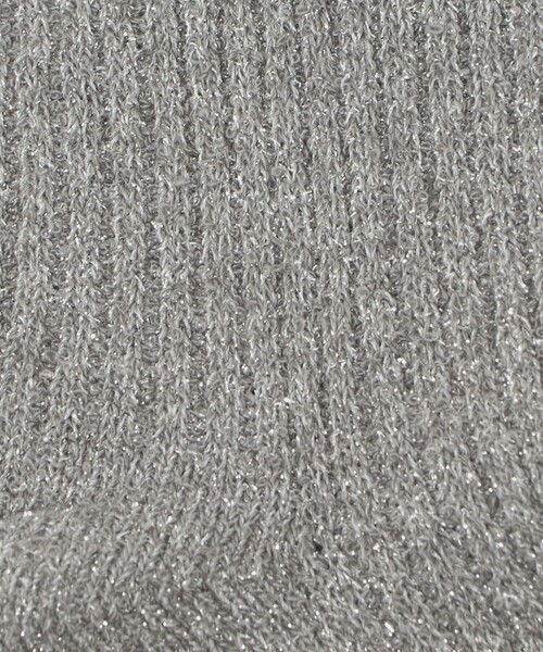 BEAUTY&YOUTH UNITED ARROWS(ビューティーアンドユースユナイテッドアローズ)の「ラメ リブ ハイソックス(ソックス/靴下・レディース・グレー系/ブラウン系・FREE)」の8枚目の写真