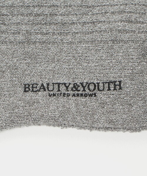 BEAUTY&YOUTH UNITED ARROWS(ビューティーアンドユースユナイテッドアローズ)の「ラメ リブ ハイソックス(ソックス/靴下・レディース・グレー系/ブラウン系・FREE)」の7枚目の写真