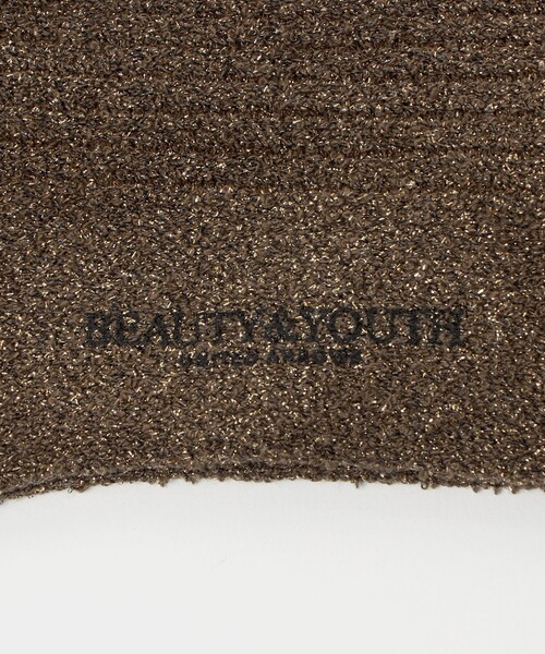 BEAUTY&YOUTH UNITED ARROWS(ビューティーアンドユースユナイテッドアローズ)の「ラメ リブ ハイソックス(ソックス/靴下・レディース・グレー系/ブラウン系・FREE)」の6枚目の写真