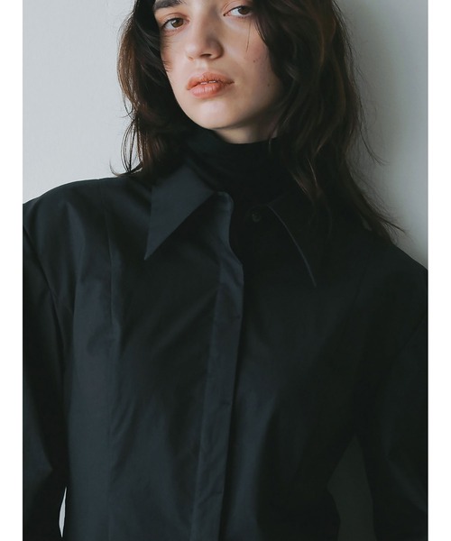 HER.（ハー）の「コットンモダールハイネックP/O（Tシャツ/カットソー・レディース・オフホワイト/ブラック・フリー）」の7枚目の写真