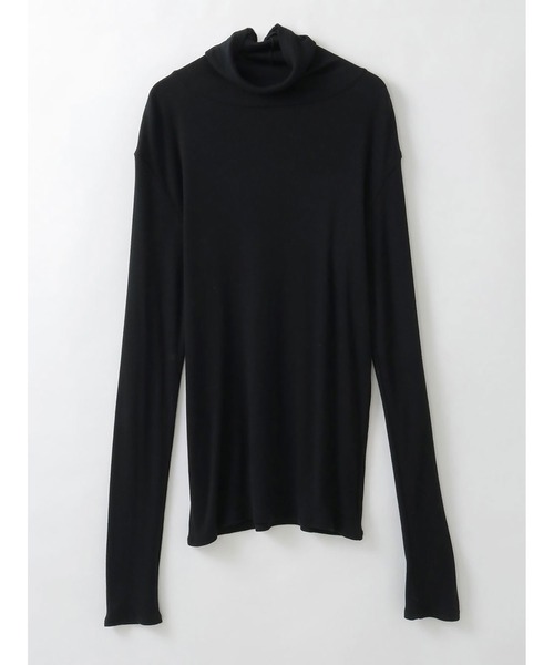 HER.（ハー）の「コットンモダールハイネックP/O（Tシャツ/カットソー・レディース・オフホワイト/ブラック・フリー）」の9枚目の写真