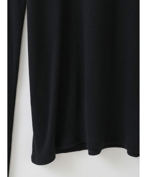 HER.（ハー）の「コットンモダールハイネックP/O（Tシャツ/カットソー・レディース・オフホワイト/ブラック・フリー）」の12枚目の写真