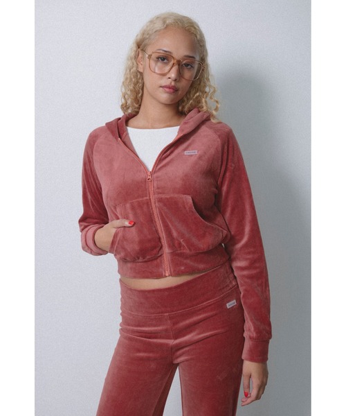 ALEXIA STAM（アリシアスタン）の「Wellness Velour Hoodie  /ウェルネス ベロアフーディー（パーカー・レディース・グレー/ブラウン/レッド・FREE）」の15枚目の写真