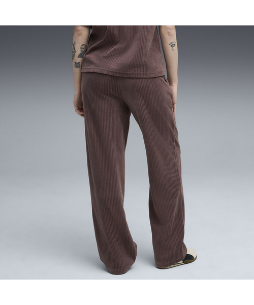 PUMA(プーマ)の「PUMA プーマ ウィメンズ ESS ELEVATED ベロア リブ ストレートレッグ パンツ(その他パンツ・レディース・パープル系その他7/オフホワイト/ブラック・MEDIUM/SMALL/LARGE/X-LARGE)」の11枚目の写真